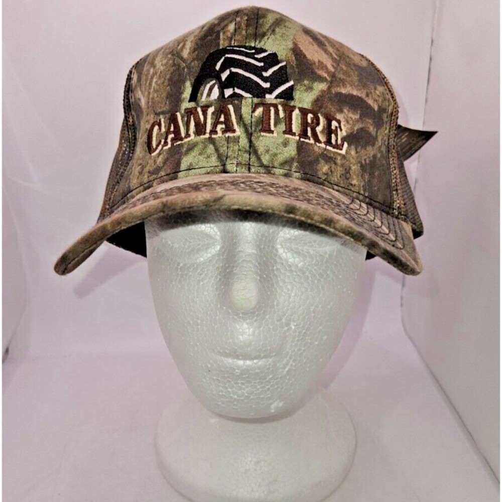 CANA TIRES CAMO CAP Hat Adjustable One Size Fits REALTREE ADVANTAGE snapback